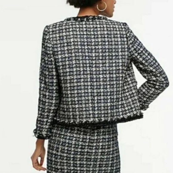 J. Crew Lady Jacket in Metallic Houndstooth - Picture 4 of 5